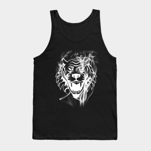 White Flame Tiger Tank Top